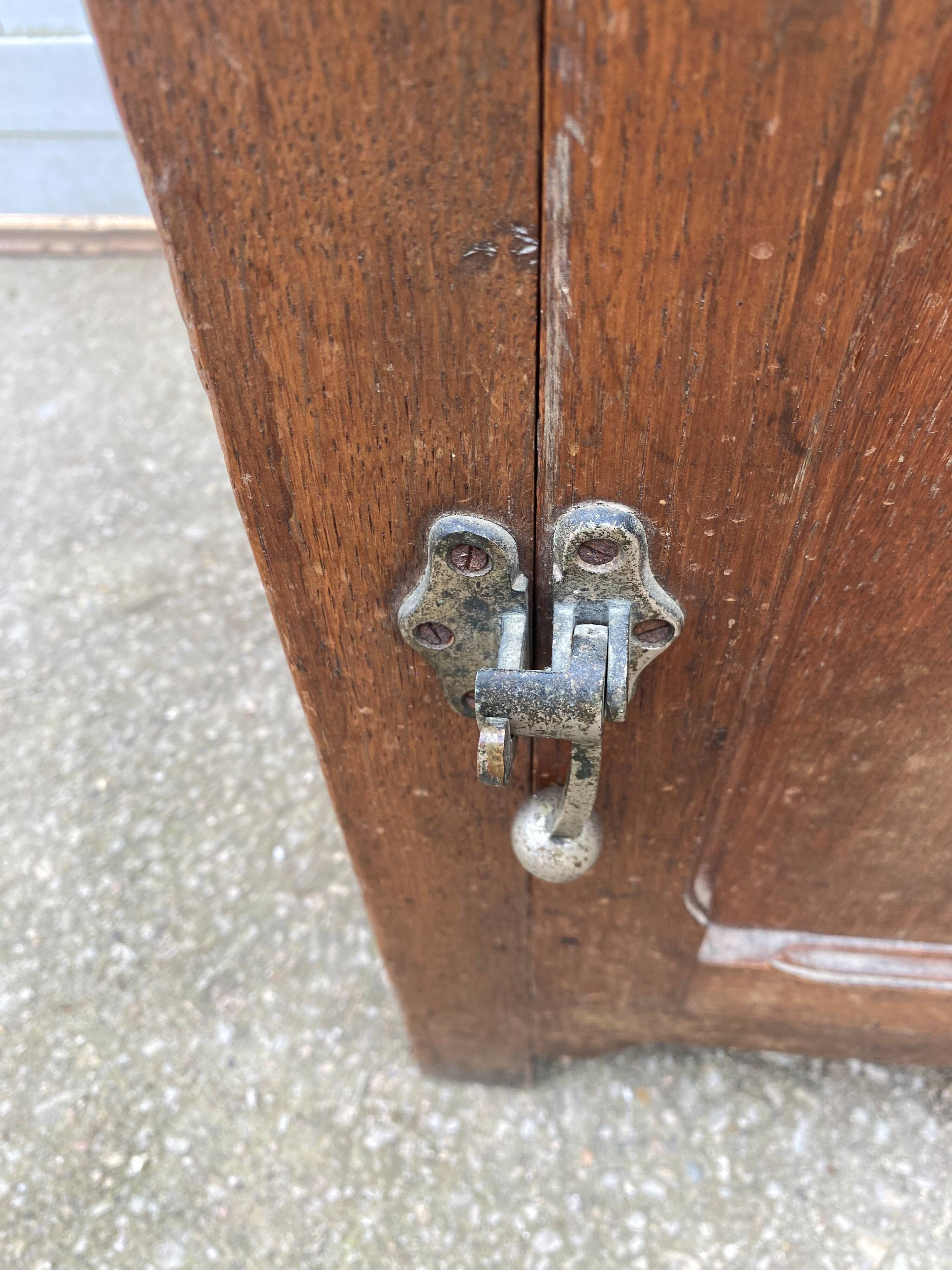 30s oak bar fridge wooden ice chest.