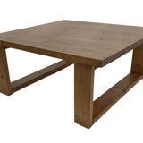 Vintage coffee table pinewood minimalist 1970s design