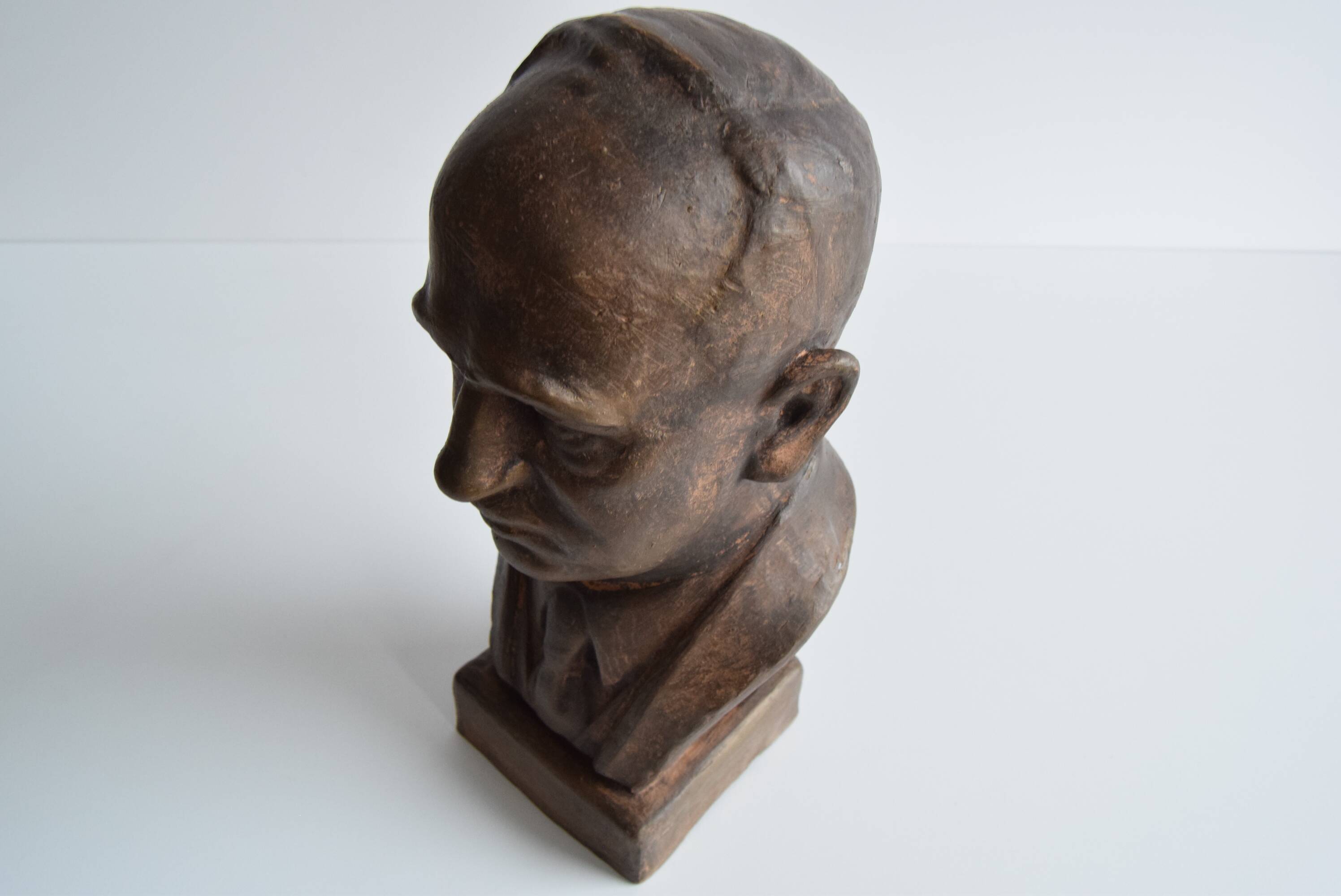 Doctor Edvard Beneš Ceramic Bust, circa 1950's