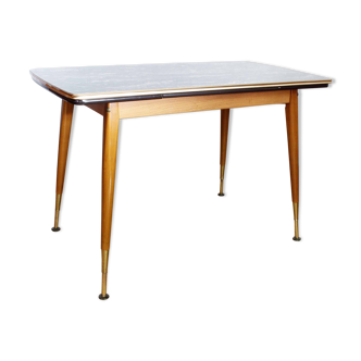 Table with compass feet from the 70s with "rise and fall" system