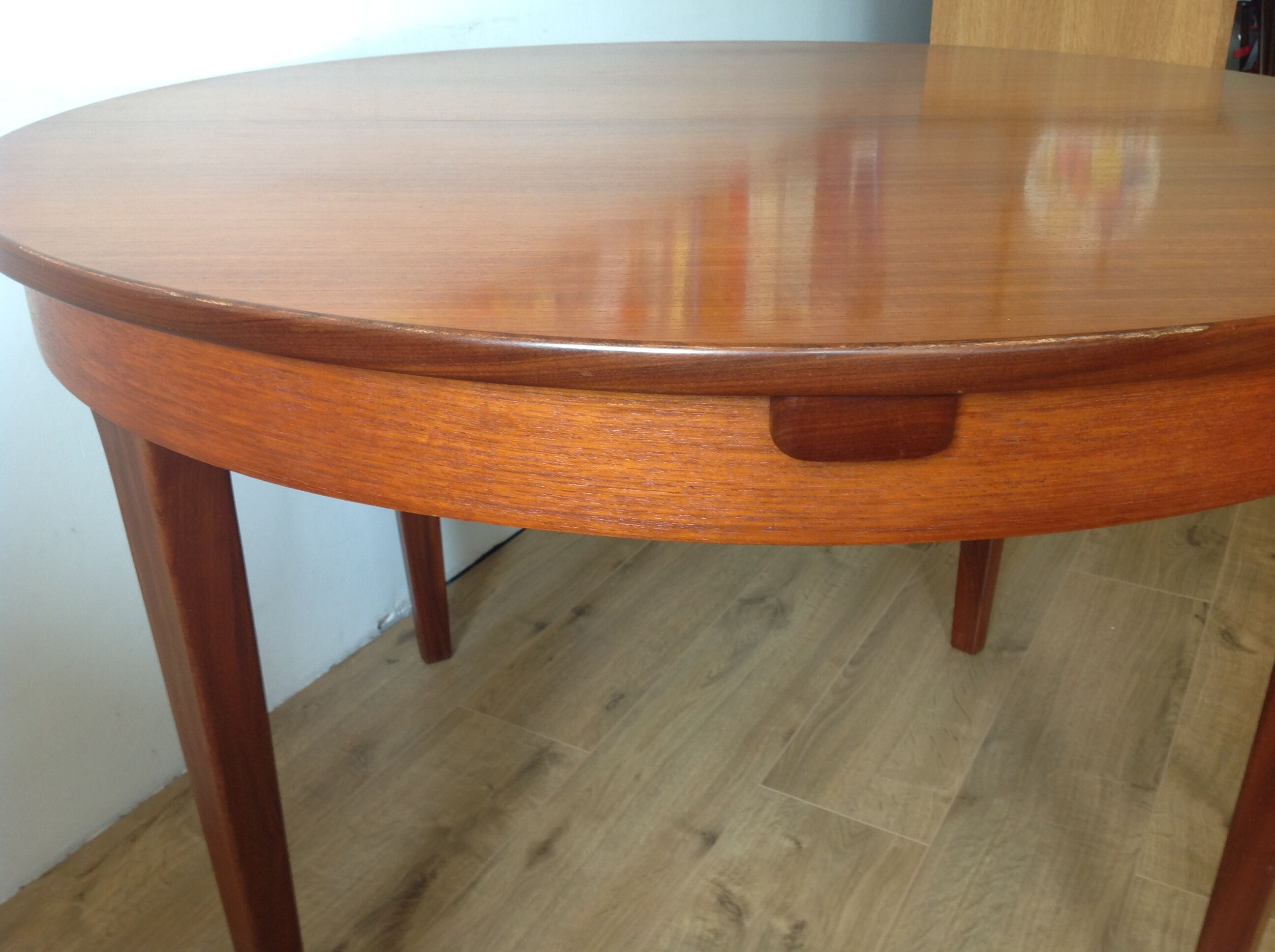 Scandinavian teak round table