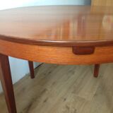 Scandinavian teak round table