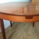 Table ronde teck scandinave