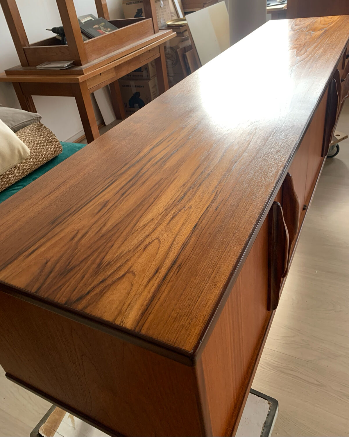 Enfilade scandinave vintage en teck