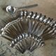 Old housewife in silver metal