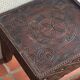 Handcrafted Berber coffee table – Carved wood (Morocco)