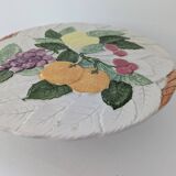 Barbotine footed tray