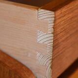 Vintage bookcase with pull-out desk