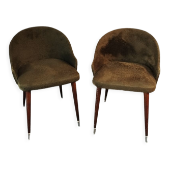 Chairs moumoute 60's