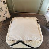 Benin Ouarain pure wool pouf