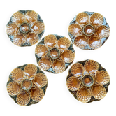 Sarreguemines oyster slip plates