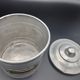 Set of 5 round boxes of aluminum, flour, sugar, coffee, tea, spice