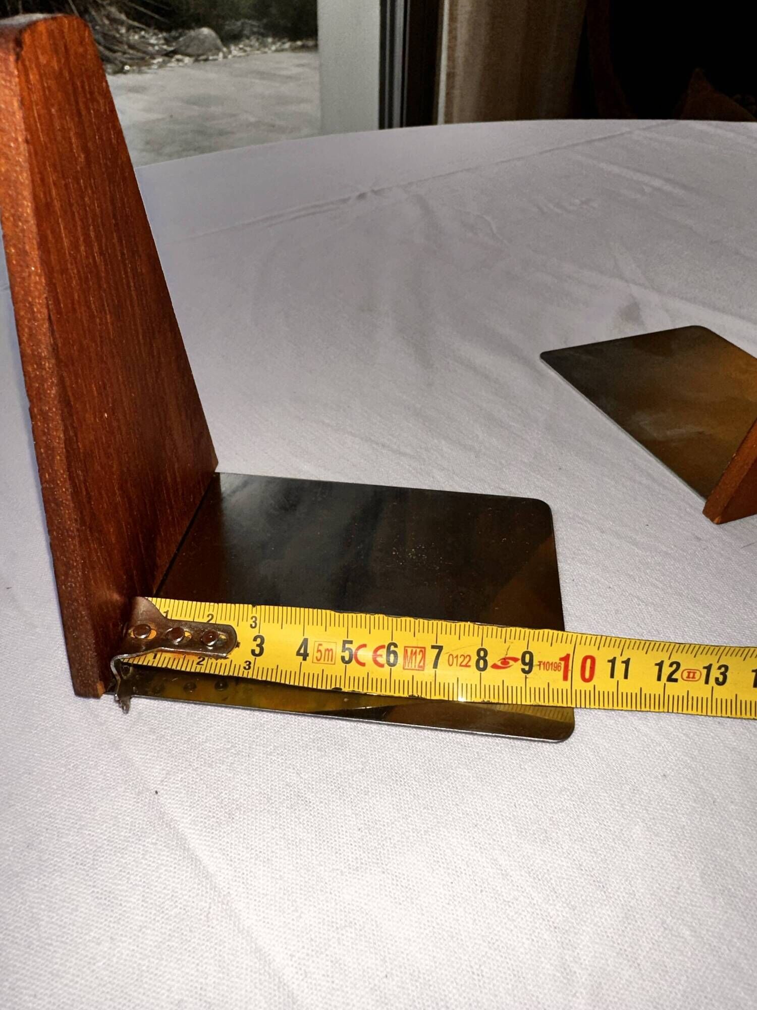 Teak and metal bookends by Kai Kristiansen