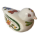 Small bird pocket emptying ring holder butterflies and flowers