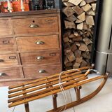 Old wooden sled Davos