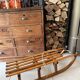 Old wooden sled Davos