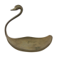 Vide poche cygne en laiton doré
