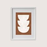 Framed abstract painting