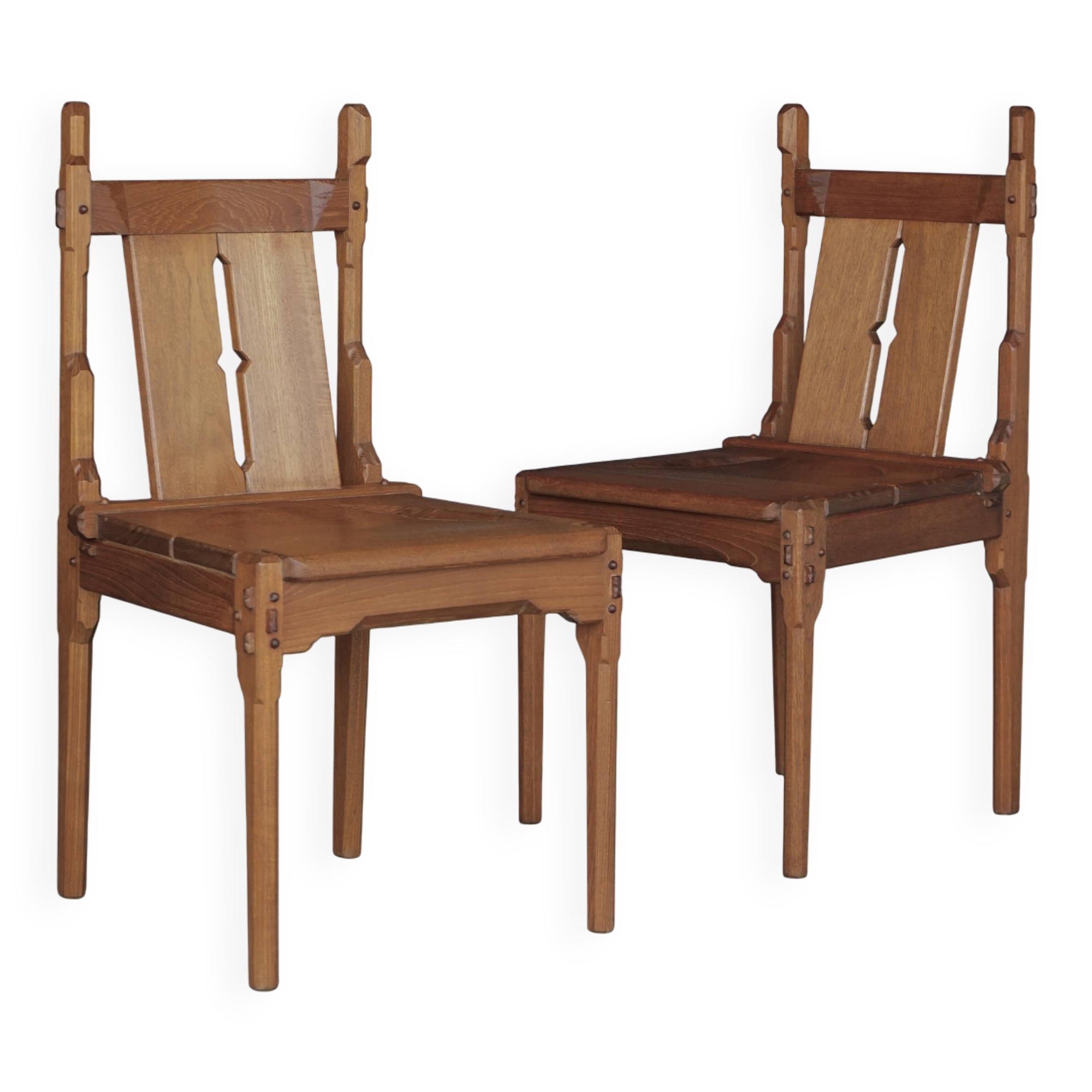 Rare Dutch Dutch side chairs by Alexander Kropholler, 1930s