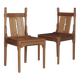 Rare Dutch Dutch side chairs by Alexander Kropholler, 1930s