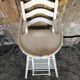 Chaise haute bebe baumann bois blanc vintage