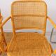 Set of 4 wooden and cane chairs model Prague 811 by Josef Hoffmann