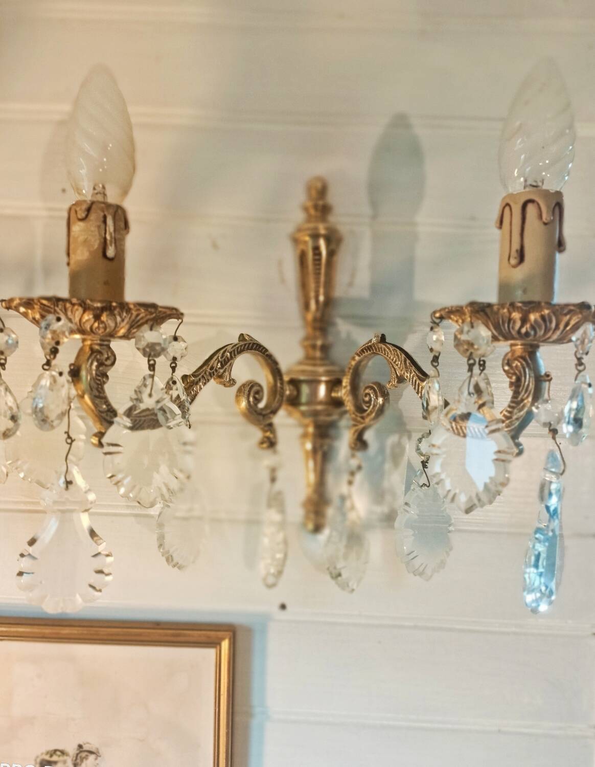 Pair of tassel sconces