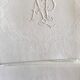 Set of 4 damask monogrammed linen towels ap