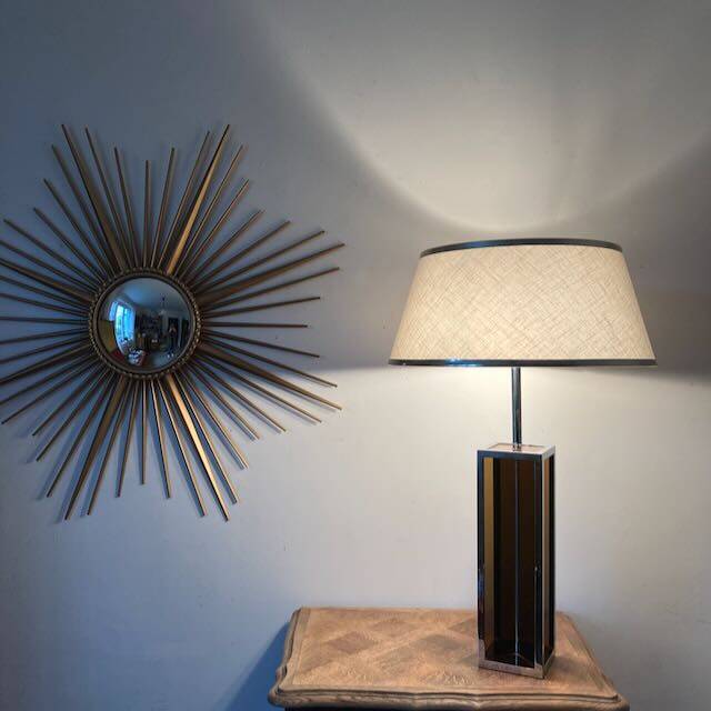 Large 70s plexiglass lamp