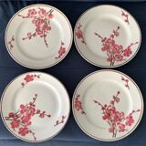 11 dessert plates Saint Amand Terre de Fer, 1930