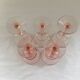 Set of 5 rosé glasses
