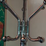 Chrome "parrot" coat rack