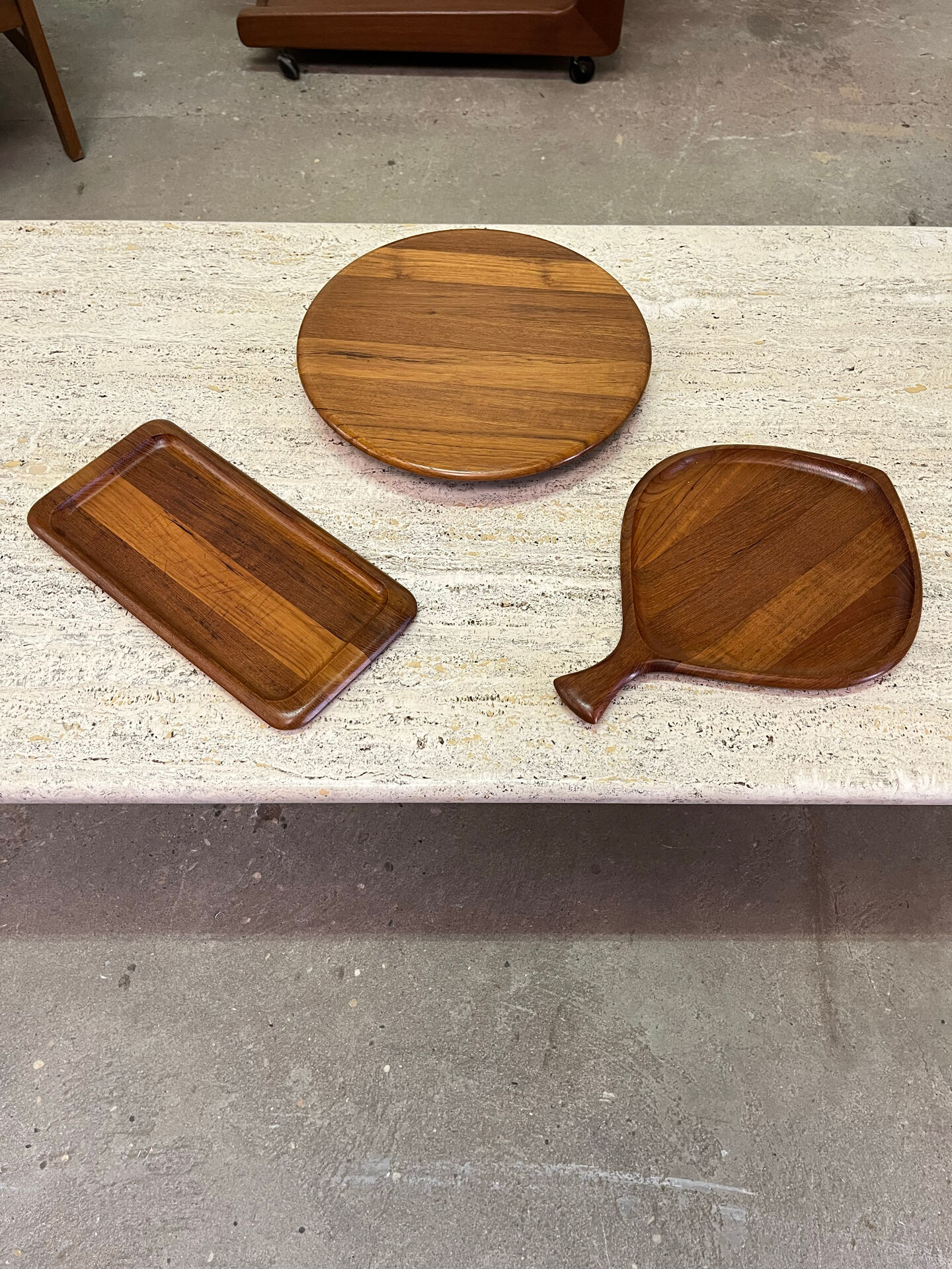 Ensemble de service en teck scandinave