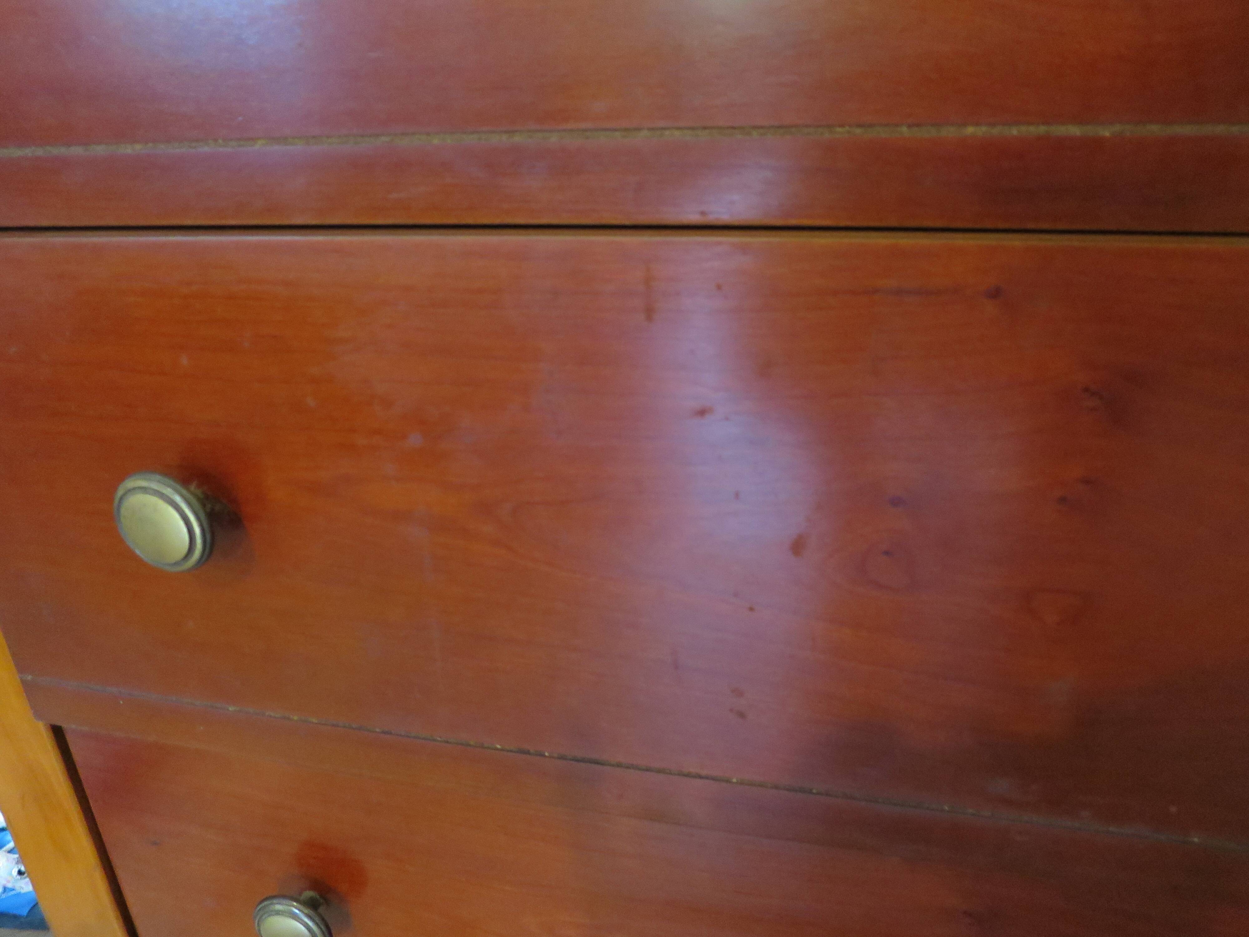 3-drawer chest of drawers with ogee - Louis Philippe style - 80s