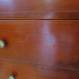 3-drawer chest of drawers with ogee - Louis Philippe style - 80s