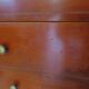 3-drawer chest of drawers with ogee - Louis Philippe style - 80s