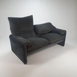 Maralunga Two Seater Sofa by Vico Magistretti for Cassina, 1970s