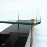 Asymmetrical glass coffee table 1950