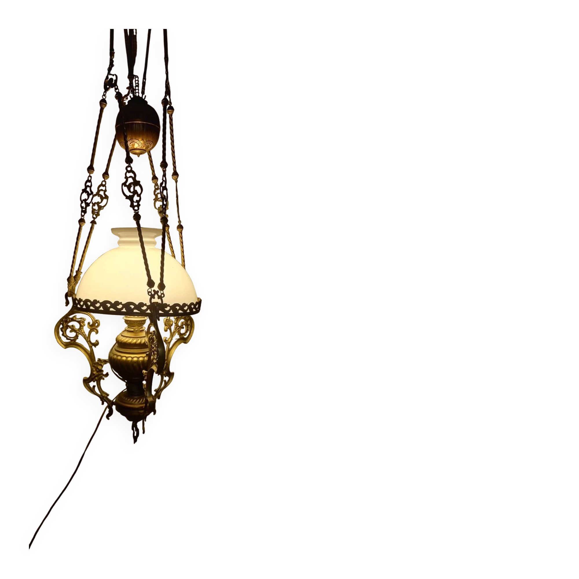 Ancienne suspension en bronze