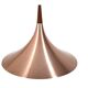 Danish trumpet-shaped Pendant Lamp in Copper