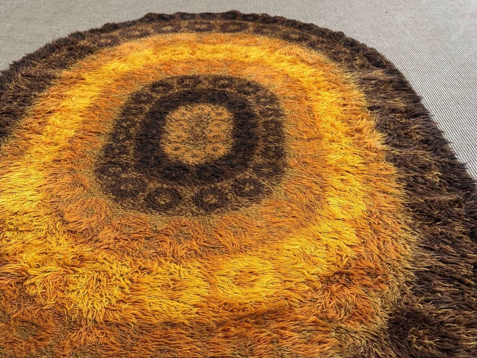 1970s wool carpet - 1.94m x 1m