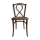 Striped curved wooden bistro chair
