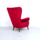 Red Velvet Armchair by Theo Ruth for Artifort, 1950s