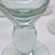Service of 5 blown glass stemmed glasses