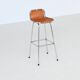 Charlotte Perriand leather bar stools Les Arcs Ski Resort France 1960