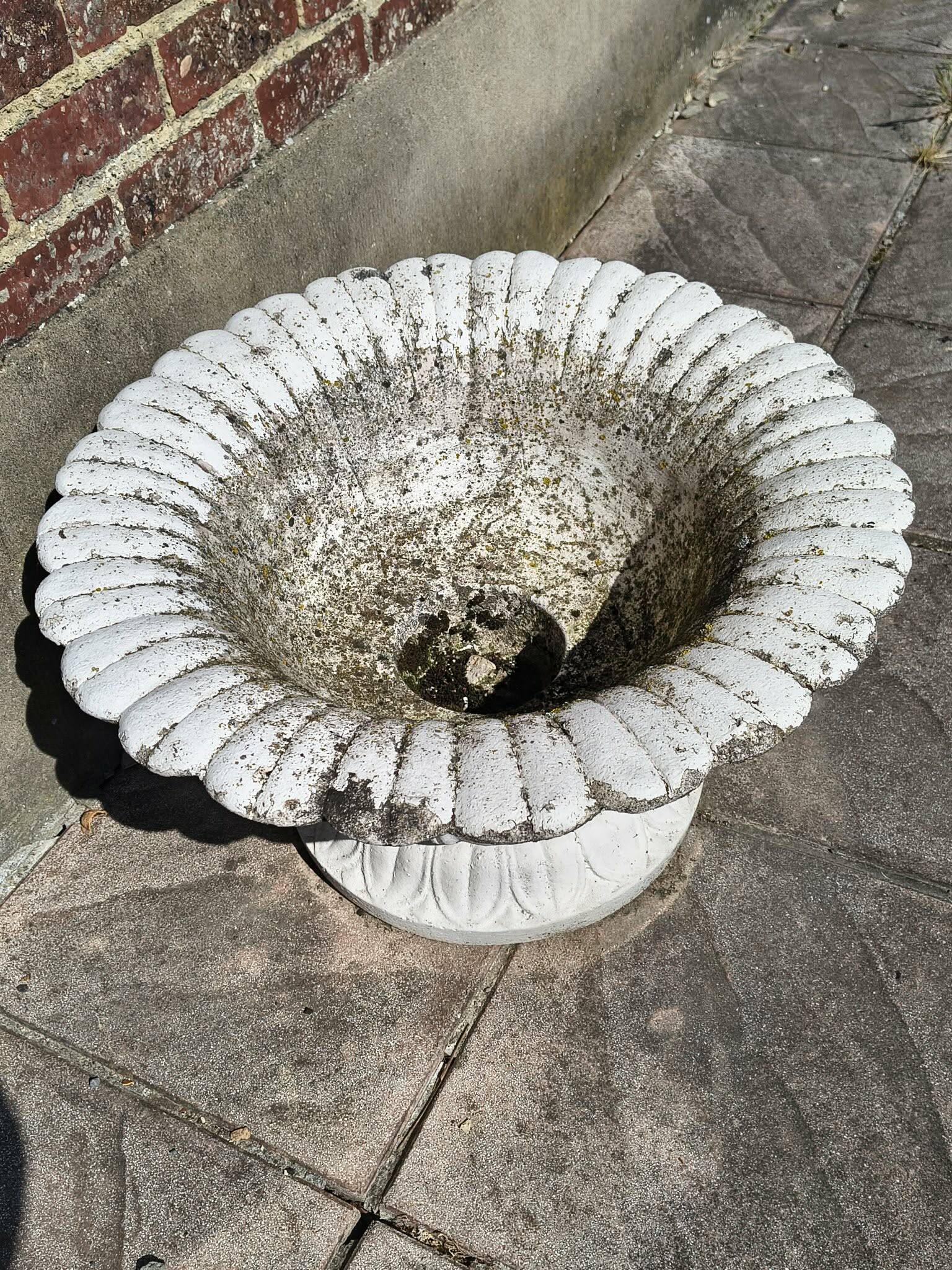 Ensemble de 2 pots à fleurs en beton