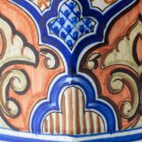 Benlloch Manises ceramic table lamp in mid-century Spanish revival style.