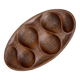 Brutalist wooden dish