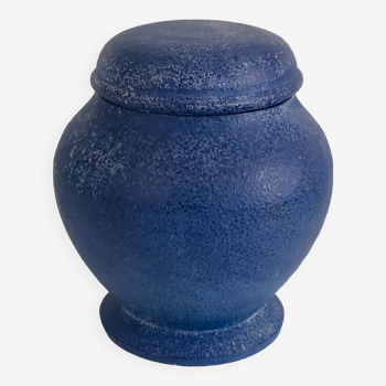 Pot couvert de couleur bleue