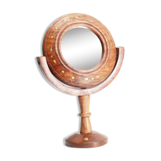 Miroir à pied en bois